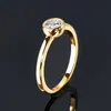 IOGOU 18K Gold plaqué Solitaire Ring 05CT REGLES DE CEINDION POUR FEMMES REAL Silver 925 Sterling Promise Engagement Bijoux 240402