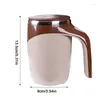 Tasses Tasse à café à agitation magnétique automatique Tasse de modèle rechargeable Tasse à chocolat en acier inoxydable