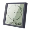 Wall Clocks Modern Simple Electronic Square Needle Clock Big LCD Digital Hygrometer Desktop Alarm Home Decoration