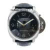 Watch Designer Luxury Off Black Lumino Series Automatyczne zegarki mechaniczne Pełne nierdzewne