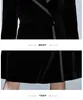Women's Jackets 2024 Silk Velvet French Windbreaker Long Dress Coat Suede Waist Slim Fit Knee Length Robe