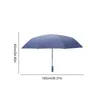 Guarda-chuvas à prova de vento dobrável guarda-chuva portátil proteção UV reflexivo com alça LED para dia ensolarado chuvoso suprimentos domésticos