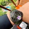 Designer armbandsurklocka efter mekanisk automatisk safirspegel 47mm 13mm gummi klockband sportvattentäta armbandsur weng