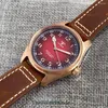 Wristwatches Tandorio CUSN8 Real Bronze Diving Automatic Watch For Men NH35A PT5000 Movement Vintage 20BAR Waterproof Sapphire Crystal 39mm