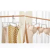 Hangers Opvouwbare Kleerhanger 360 Graden Roterende Kleding Met Multi Clips Voor Sokken Broek Sjaals Antislip Droogrek