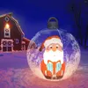 Feestdecoratie 60 cm kerst opblaasbare ballonnen ornamenten lumineuze led ball ballon xmas cadeaujaar decor