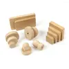 Opslagflessen 10 STUKS Handleiding Natuurlijke houtplakken Sculptuurblok Bamboe Scrapbooking Stempels Basis