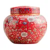 Bouteilles de stockage pot de gingembre avec couvercle œuvre d'art artisanat arrangement floral collection table florale