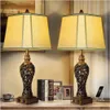 Set of 2 Table Lamps with Fabric Shades, USB Port, and Nightlight - Ideal for Bedroom and Living Room Decor - Perfect for Nightstands and Bedrooms - 28.5 Inches Tall