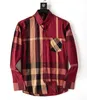 5A herrburklänningskjortor Slim Fited Spread Collar Plaid Rand Lång ärm 2024 Skjorta Designer Brand Spring Summer Business Office Casual Male Tshirt Tee Hoodie 15