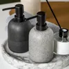 Distributeur de savon liquide liquide de lavage des mains pour salle de bain comptoir vaisselle cuisine (noir)