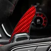 Fibra de carbono paddle shifters garfo para audi rs3/rs4/rs5/rs6/rs7 volante engrenagem paddle acessórios interiores