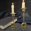 Portacandele Squisito fiore in metallo in stile europeo intagliato a lume di candela per cena, candeliere, stand per matrimoni, forniture per feste
