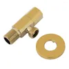 Bathroom Sink Faucets Brass Gold Angle Stop Valve Water Control Faucet