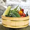 Dinnerware Sets Sushi Bucket Rice Big Eater de grande capacidade Restaurante Restaurante Round Wooden Conveniente Mistura Mãe