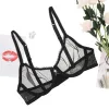 Briefspanties Varsbaby Sexy Lingerie UltraHin Yarn Underwear Breathable Plus Taille Cde Cup Bra Belt Panty Stocking for Women