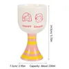 Wine Glasses Appetizer Cup Desserts Cups Mousse Party Ice Cream Goblet Ceramic Beverage