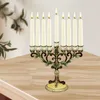 Świecowe uchwyty 9 oddziałów stołowych stolik stolik stojaków Hanukkah Menorah