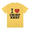 Jag älskar Chief Keef Women Fashion T-shirtkläder Y2K T-skjorta Män Grafisk tryckt mode Harajuku kläder Kausal toppar tee 240329