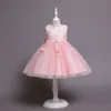 Adorabile bianco rosa rosso champagne gioiello Abiti da compleanno/festa per ragazze Abiti da spettacolo per ragazze Abiti da cerimonia per ragazze Gonne per tutti i giorni Abbigliamento per bambini SZ 2-10 D401134