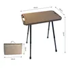 Camp Furniture Camping Tactical Table Aluminium Alloy Side Folding Picnic Adjustable Height For Indoor BBQ Hiking Fishing