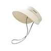 Candy Kolor Sun Hat for Women Light Lets Letna pusta czapka 12 cm Big Brim Ladies Classic Outdoor Sport Antiuv Beach 240320