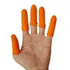 Fabriksförsörjning orange förtjockad icke-halkfingeruppsättning med partiklar gula sedlar kontor arbete utan halkfingeruppsättning