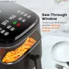 Air Fryers 6.8QT 11-i-1 Digital Air Fryer Oven AcoT med synligt fönster 100 recept stöder kundanvändningsbar matlagning 100 till 450 y240402