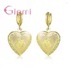 Dangle Earrings Design Women's Brincos Wholesale Trendy Heart Earing 925 Sterling Silver Pendant Jewelry Accessory Big Sale