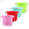 Sand Play Water Fun 4 PCS Plastic Barrel Childrens Toys Beach Bucket Sand Buckets Magnetic For Kids Mini 240402