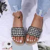Chinelos Toe Verão Respirável Flat Weave Slip-On Sapatos Sandálias Confortáveis Moda Mulheres Praia Womens Fechado Voltar