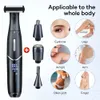 4 en 1 rechargeable hommes électrique nez oreille tondeuse à cheveux indolore femmes coupe favoris sourcils barbe tondeuse à cheveux coupe rasoir 240325