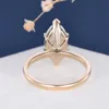 CxsJeremy Solitaire Anello di fidanzamento in oro giallo 14 kt con taglio marquise 714 Semplice e minimalista impilabile 240402