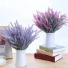 Fiori decorativi Fiore artificiale Plastica Elegante finta lavanda Matrimonio Forniture per orticoltura finte resistenti ai raggi UV