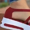 Sapatos casuais femininos sandálias de caminhada de verão respirável cunha de dedo fechado para esportes de acampamento ao ar livre