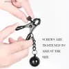 Other Health Beauty Items Nipple Clamps Metal Ball with Weights Adjustable Breast Clips Body Jewelry Adult s for Women and Couples Pleasure Y240402