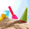 Sand Play Water Fun Toyandona Play House Beach Ice Cream Cone Scoop Set (Random Color 5st/Pack) 2 Paket till salu Sandleksaker som leker med barn 240402