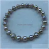 Filo di perline Braccialetti di perle autentiche stile misto all'ingrosso da 25 pezzi per regali di festa Consegna di gioielli Dhnmr