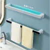 Multi functional perforated bathroom towel rack slipper rack kitchen cloth rack toilet storage rack 230719