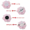 50 stcs 32 kleuren u pluk mode 4 grote chiffon stofbloemen voor meisjeshoofdband haaraccessoires FH03 240328