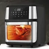 Air Fryers Air Fryer Visual Home Автоматическая электрическая печь 12 -литровая многофункциональная многофункциональная легкая черная электрическая фритюра Y240402