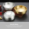 Dinnerware Sets Korean Cold Noodle Bowl Metal Bowls Stainless Steel Serving Soup Kitchen Salad Multi-function Household