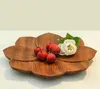 Plates Creative Walnut Solid Wood Tray Chinese Dim Sum Sushi Dried Fruit Snack