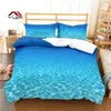 Ensembles de literie 3D impression océan mer vague housse de couette ensemble pour adultes enfants lit couette 10 tailles