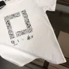 Camisetas de talla grande para hombre, camiseta de moda de verano con estampado de letras doble F, camiseta gráfica con cuello redondo, camisa suelta para hombre y mujer de manga corta