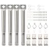 Tools 4PCS Universal Barbecue Tube Adjustable Stainless Steel Burner Outdoor Indoor Gas Replacemen