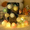 LED Strings 20LED Ball String Lights Lantern Rattan Battery or USB Control Wedding Christmas Decor Lighting Home Party Garden Ornament Lamps YQ240401