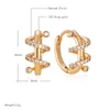 Dangle Earrings Kinel Trendy 585 Rose Gold Color For Women Ensirection Heygetry Fream Natural Zircon Association Daily Fine Jewelry