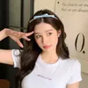 Hair Accessories Headwear Thin Headband Satin Ribbon Y2k Fashion Headdress Bow Bowkont Korean Hairband Women Hoop