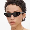 Sonnenbrille Cat Eye Form Designer Sonnenbrille Männer Frauen Twist Bein Hip Hop Glas Für Hochwertige Weibliche Sonnenbrille